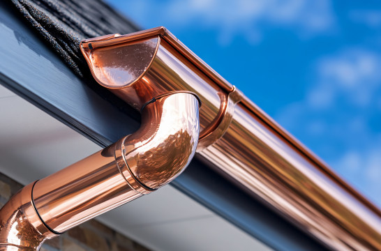 Half Round Seamless Copper Rain Gutter