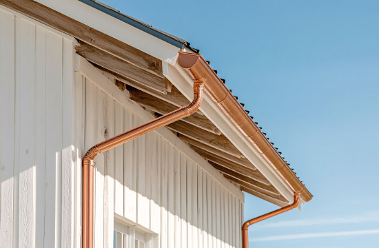 Spanish Style Copper Rain Gutters